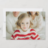 Scripted Chic Merry Christmas Design Feestdagenkaart (Achterkant)