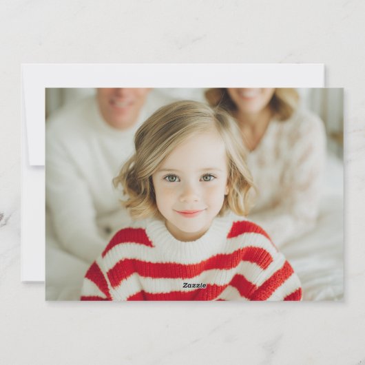 Scripted Chic Merry Christmas Design Feestdagenkaart (Achterkant)