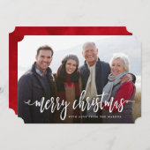 Scripted Christmas Feestdagenkaart (Voorkant / Achterkant)