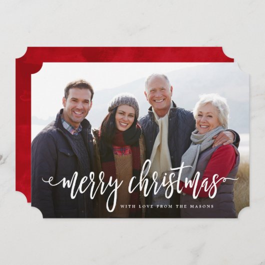 Scripted Christmas Feestdagenkaart (Voorkant / Achterkant)