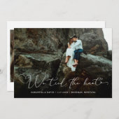 Scripted Hearts | Aankondiging van elopement-fotor (Voorkant / Achterkant)