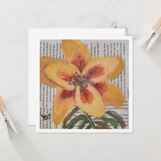 scripted Lily Kaart (Voorkant / Achterkant in situ)