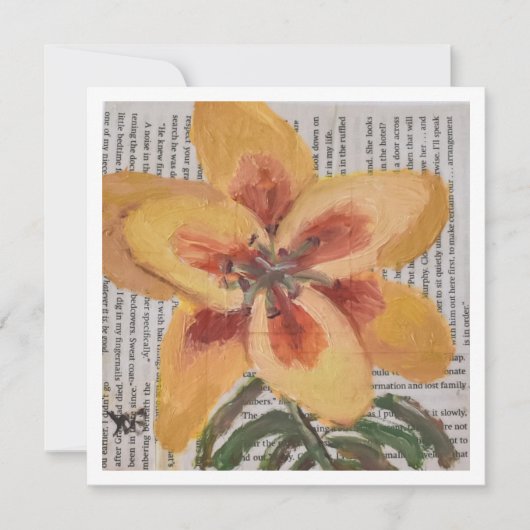 scripted Lily Kaart (Voorkant)