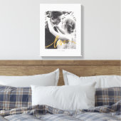 Scripted love-canvas canvas afdruk (Insitu (Slaapkamer))