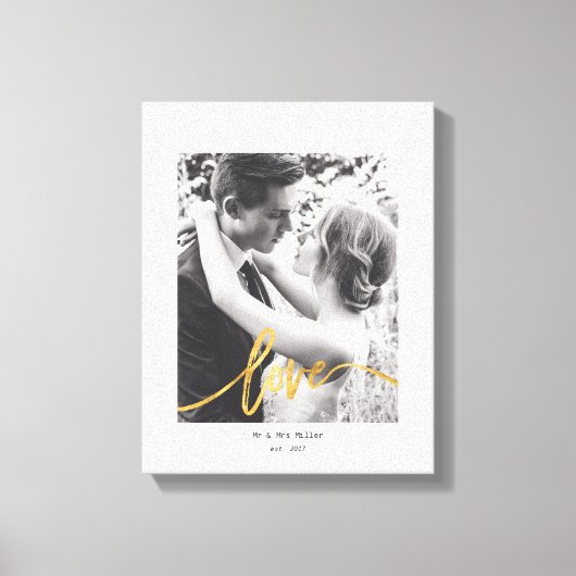 Scripted love-canvas canvas afdruk (Voorkant)