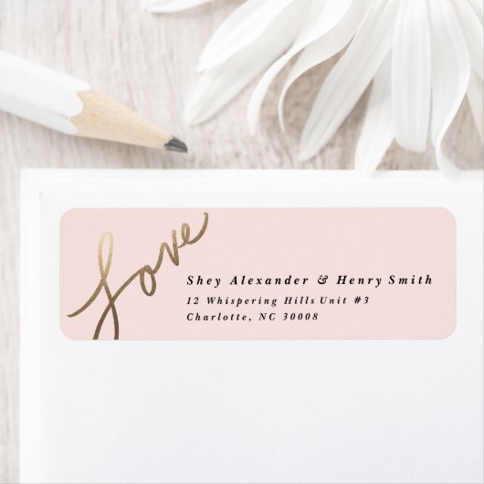 Scripted Love Faux Folie Retouradres label (Insitu)