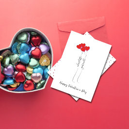 Scripted Name With Heart Balloon Valentine's Day  Feestdagenkaart