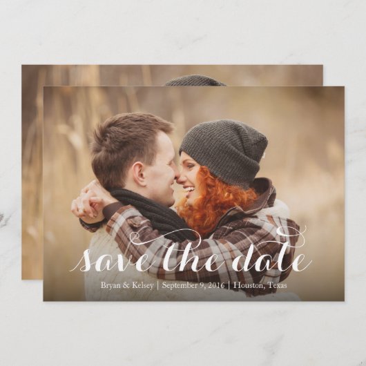 Scripted Save the Date (Voorkant / Achterkant)