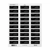 Scripted Silver Peace vakantie retour adres label (Full Sheet)