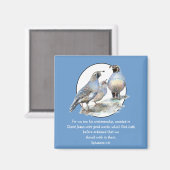 Scriptfesians 2:10 met California Quail Magneet (Voorkant / Achterkant)