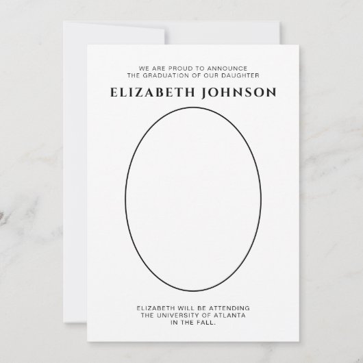 Scriptfoto afstudeeraankondiging kaart (Achterkant)