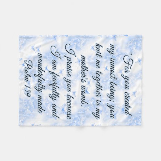 Scriptgebak Fleece Deken (Voorkant (Horizontaal))