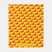 scriptie van patriottische CHINA FLAG YELLOW Fleece Deken (Voorkant)