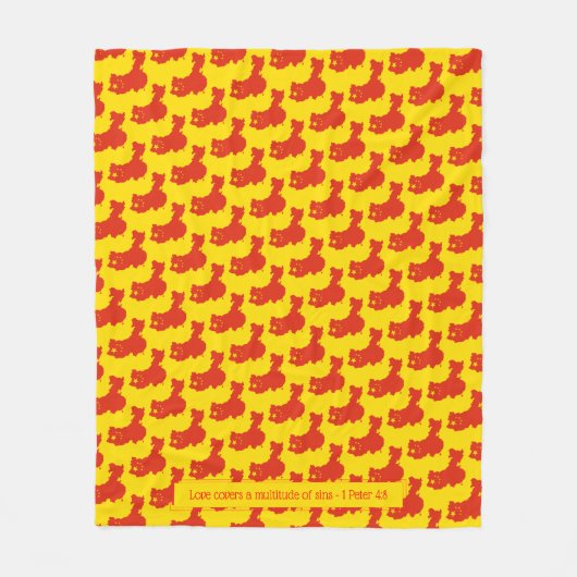  scriptie van patriottische CHINA FLAG YELLOW Fleece Deken (Voorkant)