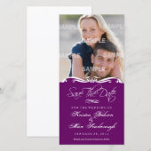 Scriptina sparen de Kaart van de Foto van de Datum (Voorkant / Achterkant)