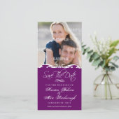 Scriptina sparen de Kaart van de Foto van de Datum (Staand voorkant)