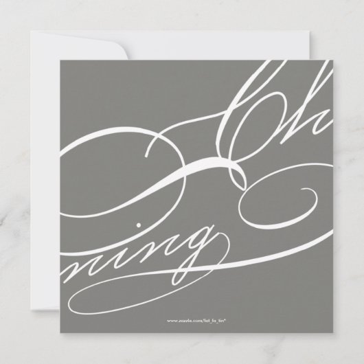 Scripting Christening Modern Cross Gray Religious Kaart (Achterkant)