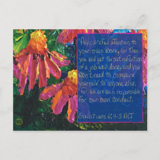 Scriptkaart Galatians 6:4-5 Briefkaart