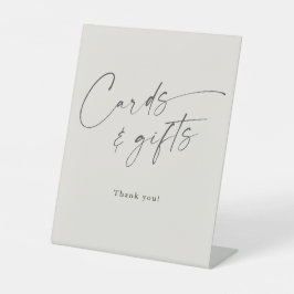 Scriptkaarten en cadeaus Neutrale Baby Shower Reclamebord Met Voetstuk