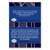 Scriptkaarten met punten kaart (Achterkant)