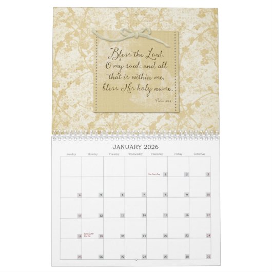 Scriptkalender - O Geef Bedankt Kalender (Jan 2026)