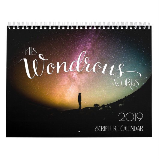 Scriptkalender - Zijn wonderbaarlijke werken Kalender (Hoes)