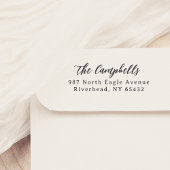 Scriptkalligrafie Naam & Elegant Adres Rubberstempel