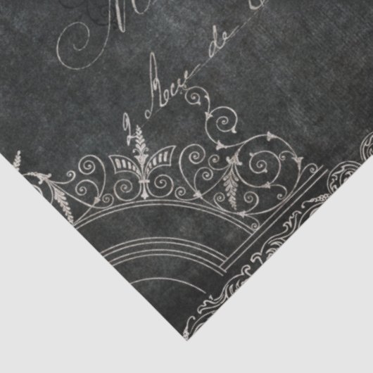 scriptkalligrafie Paris Decoupage Art Tissuepapier (Detail)