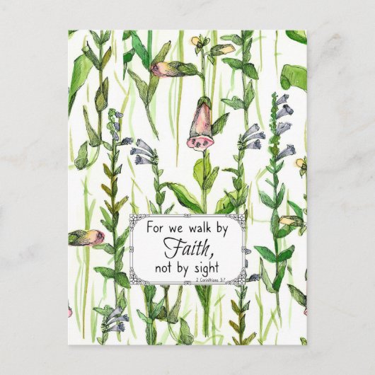 Scriptlooppas door Faith 2 Corinthians geprezen Ka Briefkaart (Voorkant)