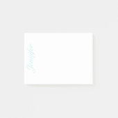 Scriptnaam aanpassen, geen regels, licht Blauwgroe Post-it® Notes (Voorkant)