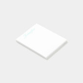Scriptnaam aanpassen, geen regels, licht Blauwgroe Post-it® Notes (Schuin)