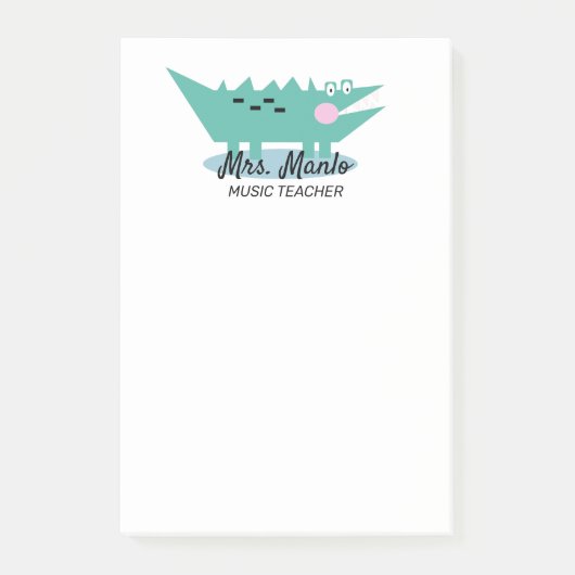 scriptnaam alligator-docent post-it® notes (Voorkant)