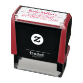 Scriptnaam en retour adresstempel met rand zelfinktende stempel (Product)