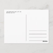 Scriptnaam Foto Bedankt Post Kaart (Achterkant)