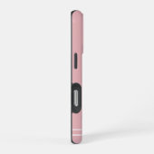 Scriptnaam Minimalistisch Roze iPhone Hoesje (Rechterkant)