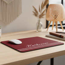 Scriptnaam Minimalistische Bourgondische Rood