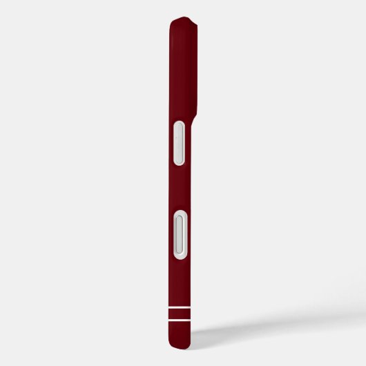 Scriptnaam Minimalistische Burgunderrood Case-Mate iPhone Case (Achterkant / Rechts)