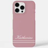 Scriptnaam Minimalistische Stof Roze Case-Mate iPhone Case (Achterkant)