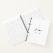Scriptnaam Modern Minimaal Notitieboek (Binnen)