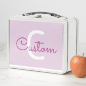 Scriptnaam & monogram | Magenta & Lichtpaars (In situ)