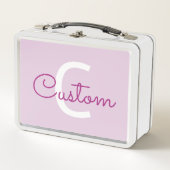 Scriptnaam & monogram | Magenta & Lichtpaars (Voorkant)