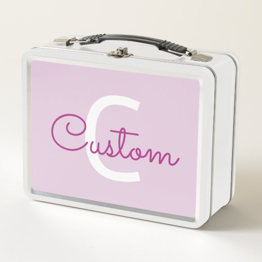 Scriptnaam & monogram | Magenta & Lichtpaars (Voorkant)