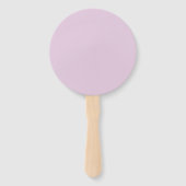 Scriptnaam & monogram | Magenta & Lichtpaars Handwaaier (Achterkant)