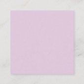 Scriptnaam & monogram | Magenta & Lichtpaars Informatiekaartje (Achterkant)