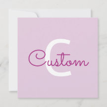 Scriptnaam & monogram | Magenta & Lichtpaars