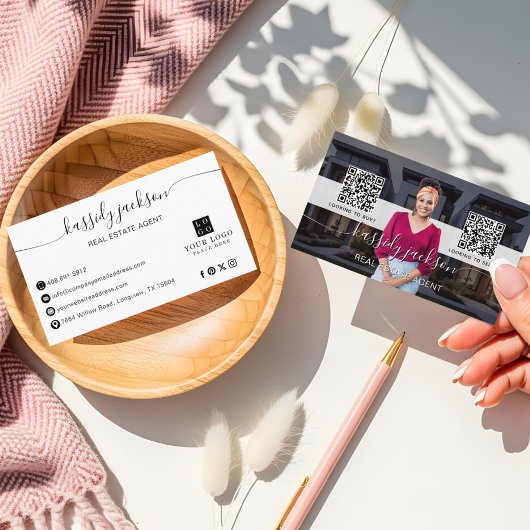 Scriptnaam Onroerend goed Foto kopen QR-code verko Visitekaartje