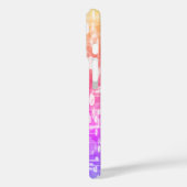 Scriptnaam op regenboogpailletten Case-Mate iPhone case (Achterkant / Links)