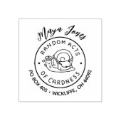Scriptnaam Random Acts of Cardness Retouradres Rubberstempel (Afrduk)