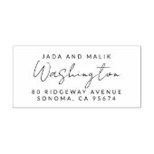 Scriptnaam van paar rubberstempel (Afrduk)