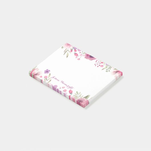 Scriptnaam Waterverfrozen Post-it® Notes (Schuin)